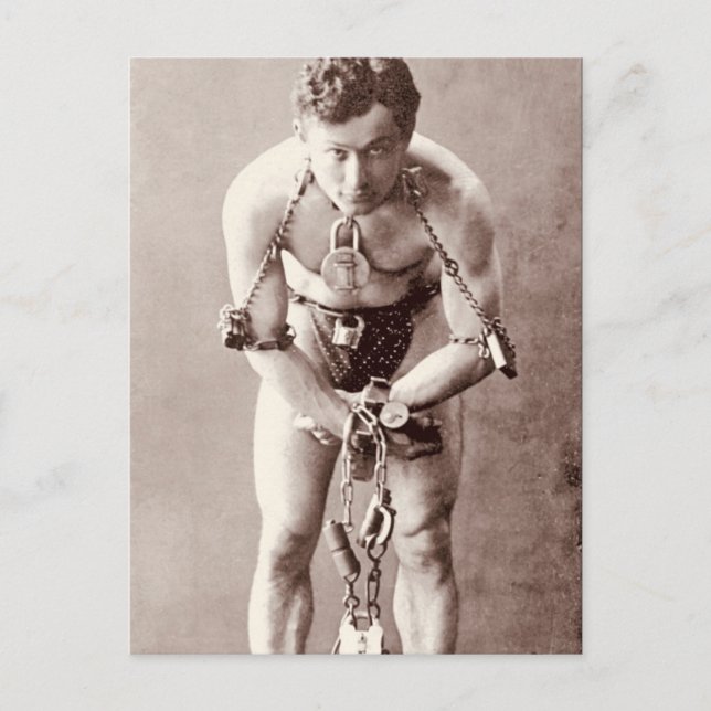 Cartão Postal Harry Houdini (c.1899) (Frente)
