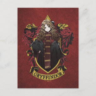 Cartão Postal HARRY POTTER™   Anime Hermione House Crest