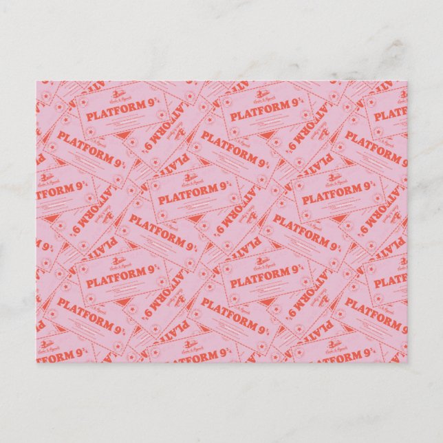 Cartão Postal HARRY POTTER™ | Bilhetes de comboio Platforn 9 3/4 (Frente)