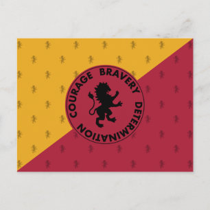 Cartão Postal Harry Potter   Características da Casa GRYFFINDOR™