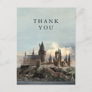 Cartão Postal Harry Potter Castelo de Hogwarts Obrigado