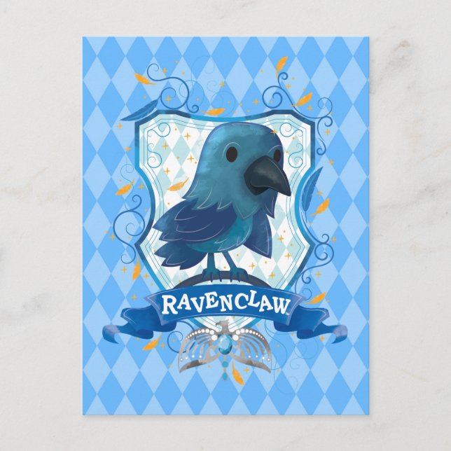 Cartão Postal Harry Potter | Charming Brasão da CORVIDAS™ (Frente)
