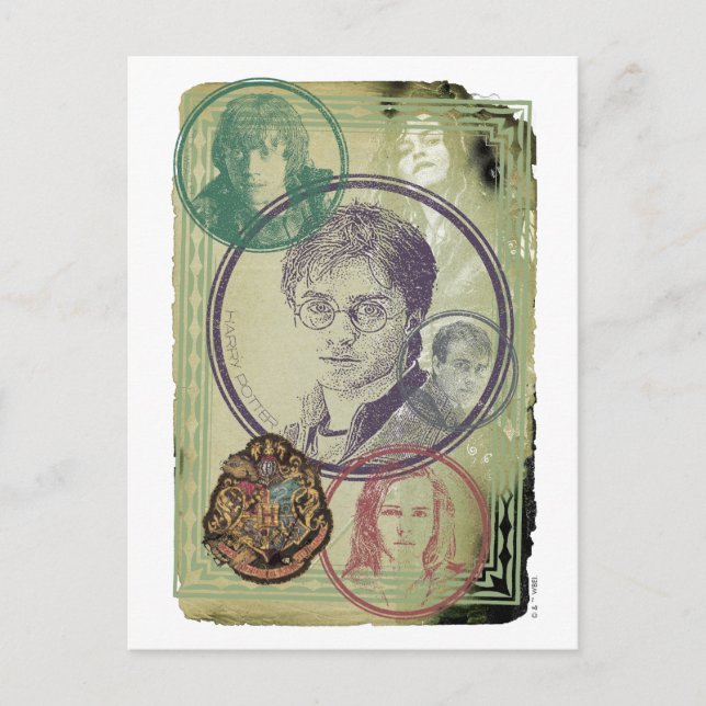 Cartão Postal Harry Potter Collage 9 (Frente)