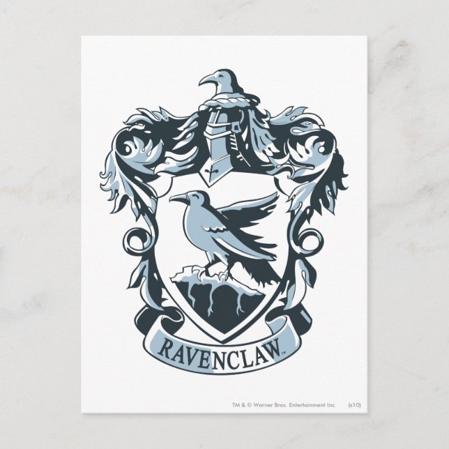 Cartão Postal Harry Potter | Crest Ravenclaw Moderno (Frente)