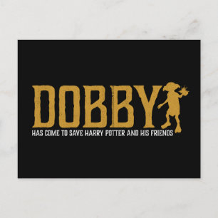 Cartão Postal Harry Potter  Dobby Save Harry Potter