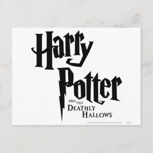 Cartão Postal Harry Potter e o logotipo 2 da "Deathly Hallow"