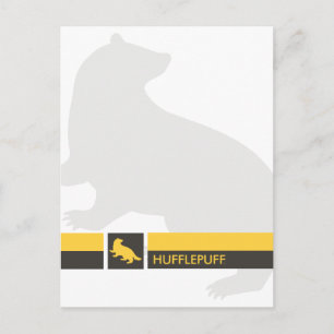 Cartão Postal Harry Potter Gráfico do Orgulho de Casa de Huffle