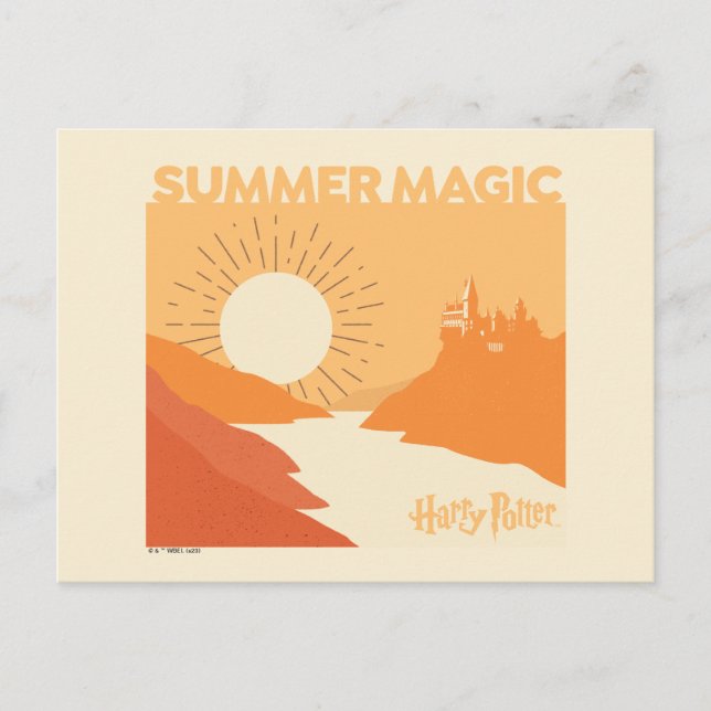 Cartão Postal HARRY POTTER™ | HOGWARTS™ Summer Magic (Frente)