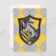 Cartão Postal Harry Potter | Hufflepuff House Pride Crest (Frente/Verso)