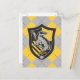 Cartão Postal Harry Potter | Hufflepuff House Pride Crest (Frente/Verso In Situ)