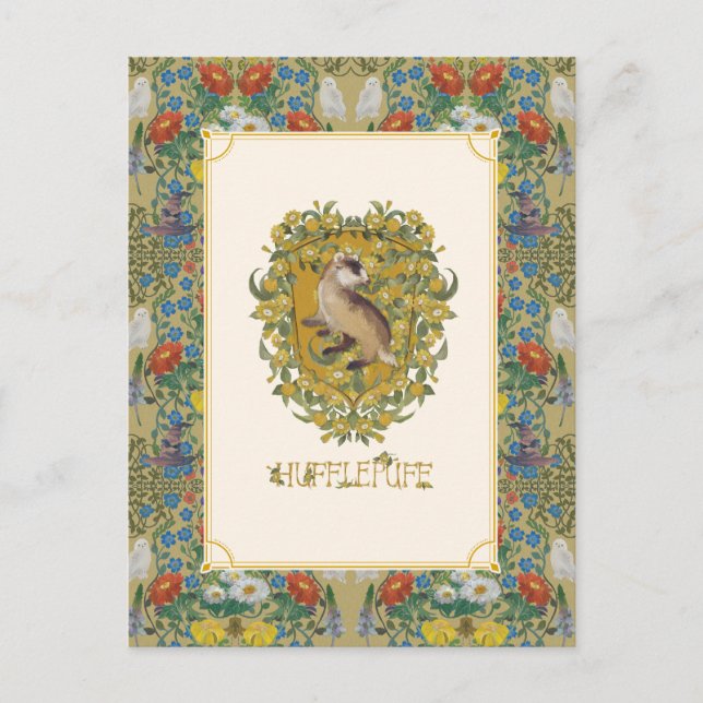 Cartão Postal HARRY POTTER™ | HUFFLUFF™ Crest (Frente)
