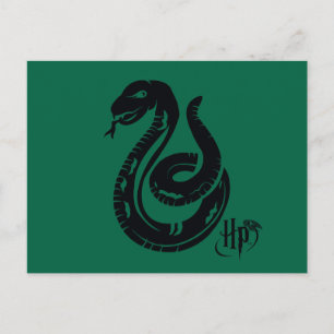 Cartão Postal Harry Potter   Ícone de Cobra Slytherin