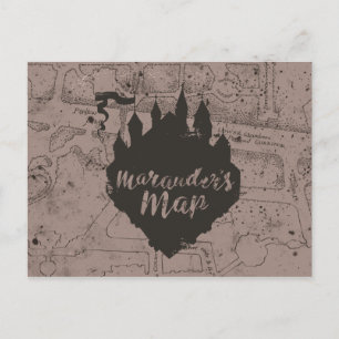 Cartão Postal Harry Potter   Mapa do Malandro do Castelo HOGWART