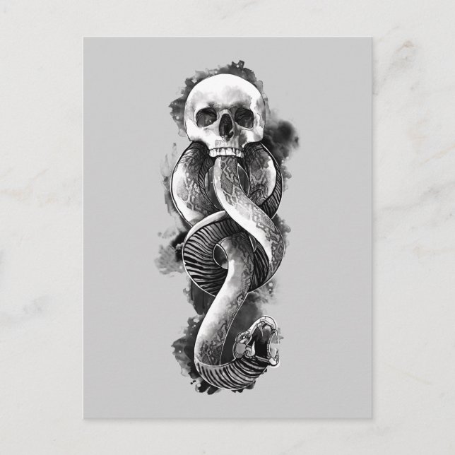 Cartão Postal Harry Potter | Marca de Maldições Aquarela (Frente)