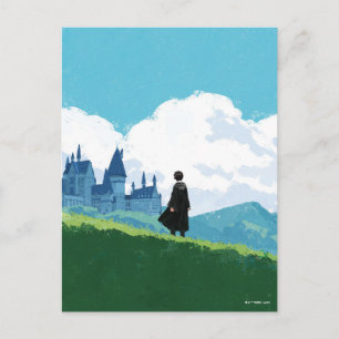 Cartão Postal HARRY POTTER™ Observando o Castelo de HOGWARTS™