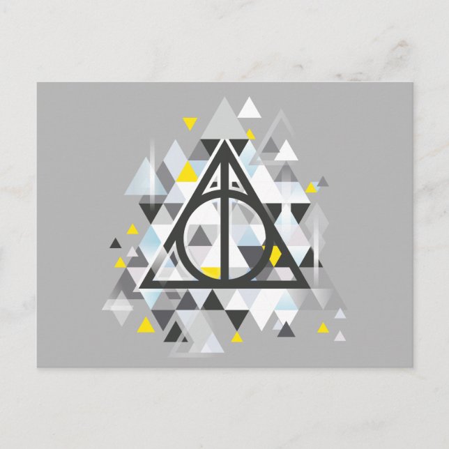 Cartão Postal Harry Potter | Símbolo Geométrico das Relíquias da (Frente)
