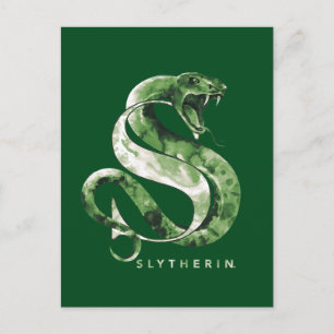 Cartão Postal Harry Potter   SLYTHERIN™ Cobra Watercolor