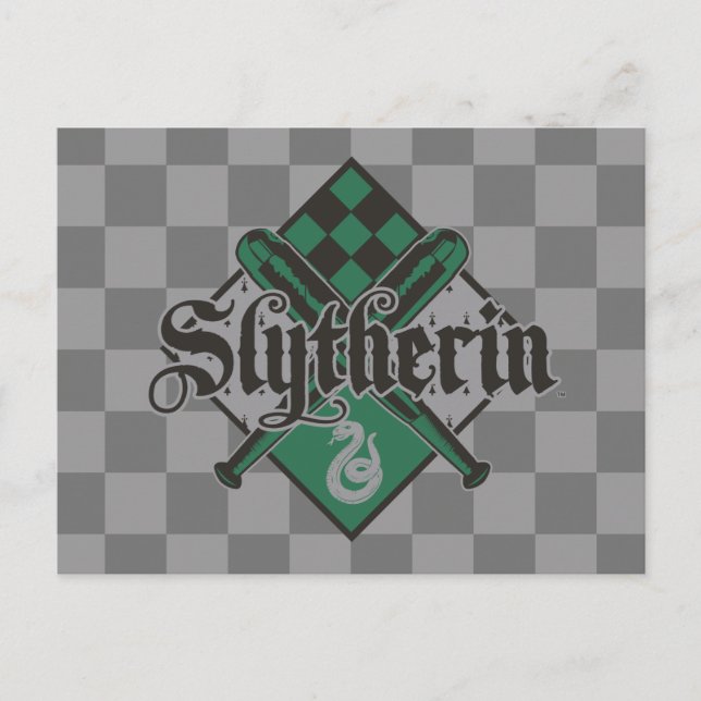Cartão Postal Harry Potter | Slytherin QUIDDITCH™ Crest (Frente)