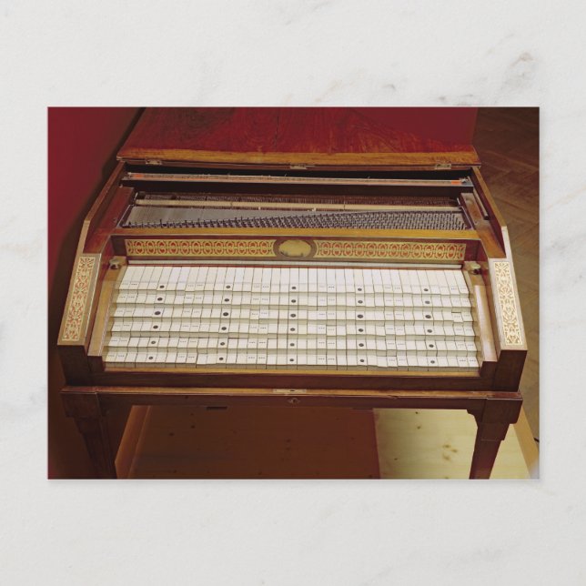 Cartão Postal Harsichord, por Johann Jakob Konnicke , 1796 (Frente)