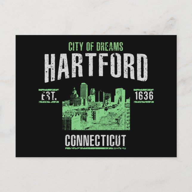 Cartão Postal Hartford (Frente)