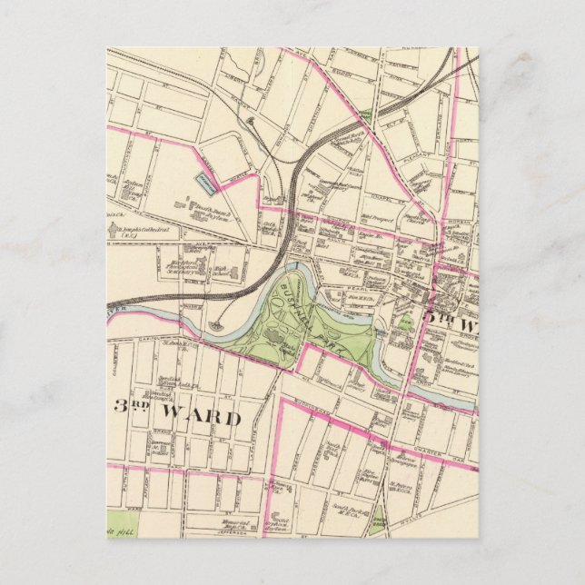 Cartão Postal Hartford, Central (Frente)