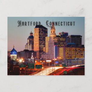 Cartão Postal Hartford, Connecticut Postcard Souvenir