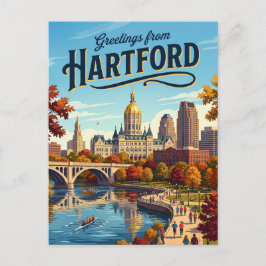 Cartão Postal Hartford EUA