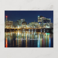 Hartford, fotografia de paisagem urbana rotulada e