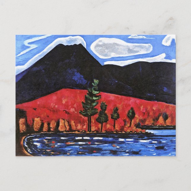 Cartão Postal Hartley - Monte Katahdin, Maine, Estados Unidos (Frente)