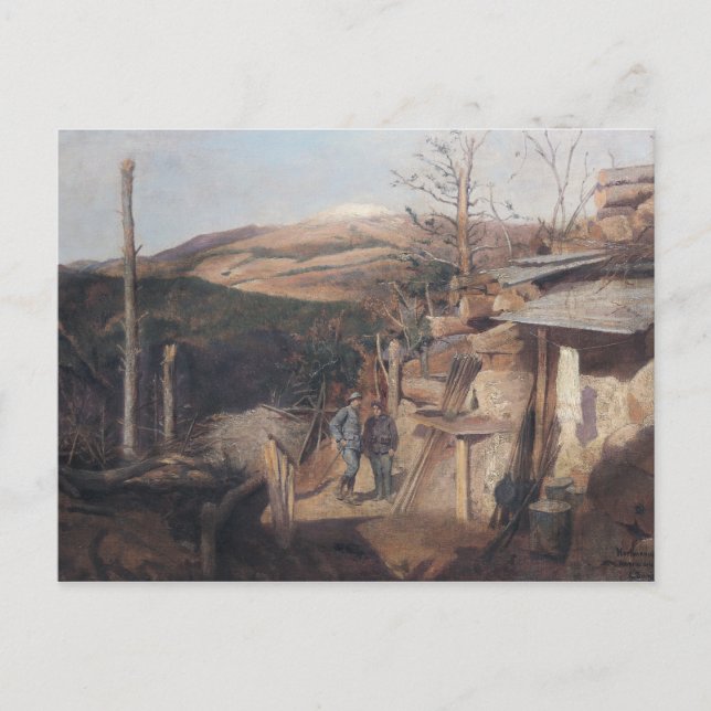 Cartão Postal Hartmresponillerkopf, View de Roche-Sermet, 1915 (Frente)