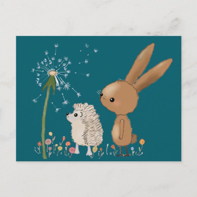 Cartão Postal Hase und Igel (Frente)
