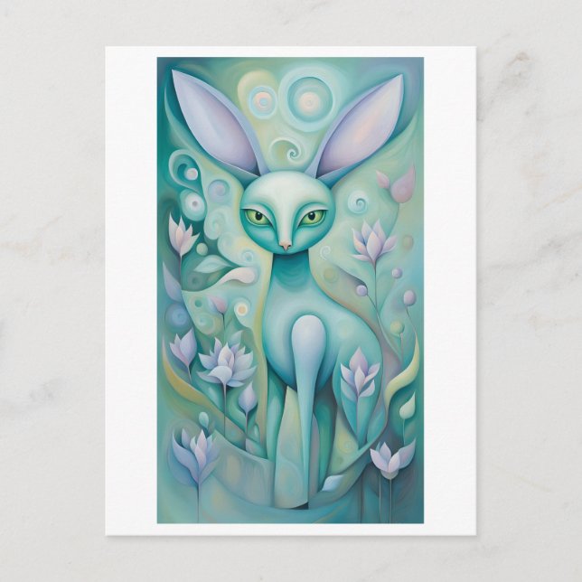 Cartão Postal Hasenrehkatze - Tiere zum liebhaben (Frente)