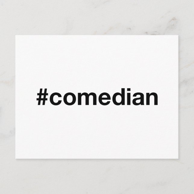 Cartão Postal Hashtag COMEDIAN (Frente)