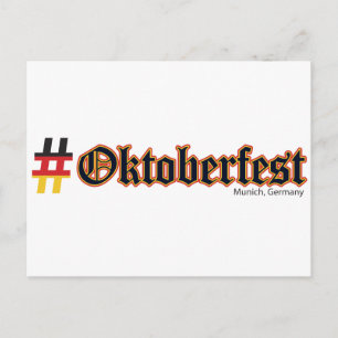 Cartão Postal Hashtag Oktoberfest