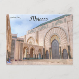 Cartão postal Hassan ll Mosque Casablanca Marrocos