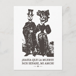 CARTÃO POSTAL HASTA QUE LA MUERTE NOS SEPARE UNTIL DEATH US APAR