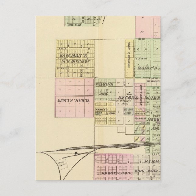 Cartão Postal Hastings, Nebraska (Frente)