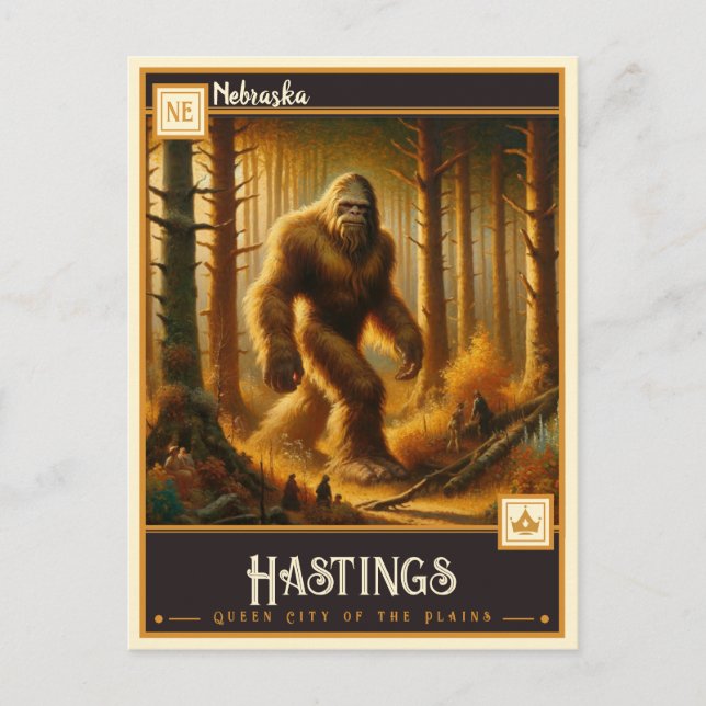 Cartão Postal Hastings, Nebraska | Vintage (Frente)