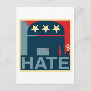 Cartão Postal Hate-Gop