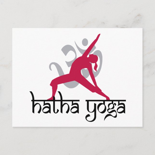 Cartão Postal Hatha Yoga Pose (Frente)