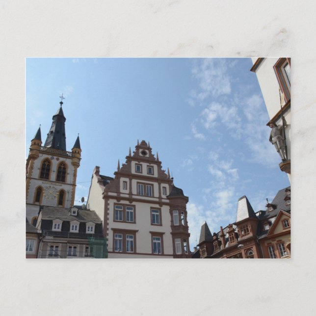 Cartão Postal Hauptmarkt Trier (Frente)