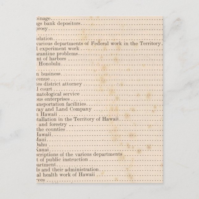 Cartão Postal Havaí 5 (Frente)