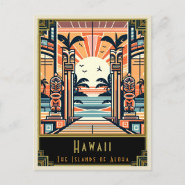 Cartão Postal Havaí | Art Deco