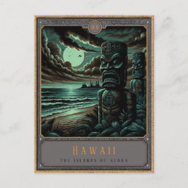 Cartão Postal Havaí | Cartão-postal de arte gótica