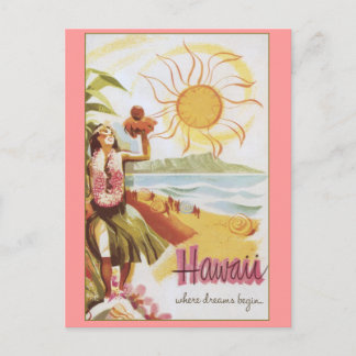 Cartão Postal Havaí - Onde Começam Os Sonhos