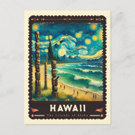Cartão Postal Havaí | Vincent Van Gogh inspirado