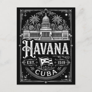 Cartão Postal Havana Antiga Cuba Viagem Patrimônio