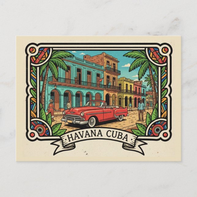 Cartão Postal Havana Cuba (Frente)