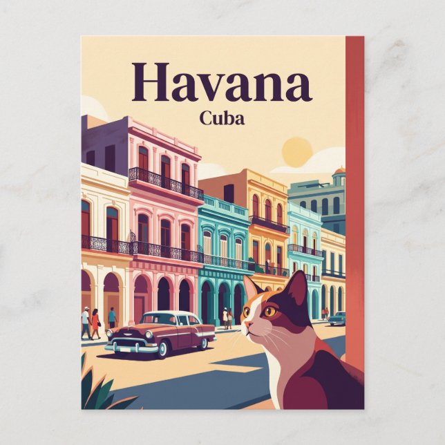 Cartão Postal Havana Cuba (Frente)
