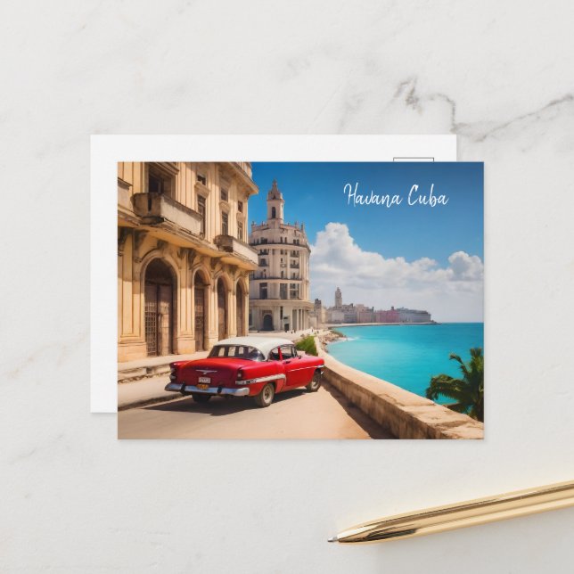 Cartão Postal Havana Cuba (Frente/Verso In Situ)